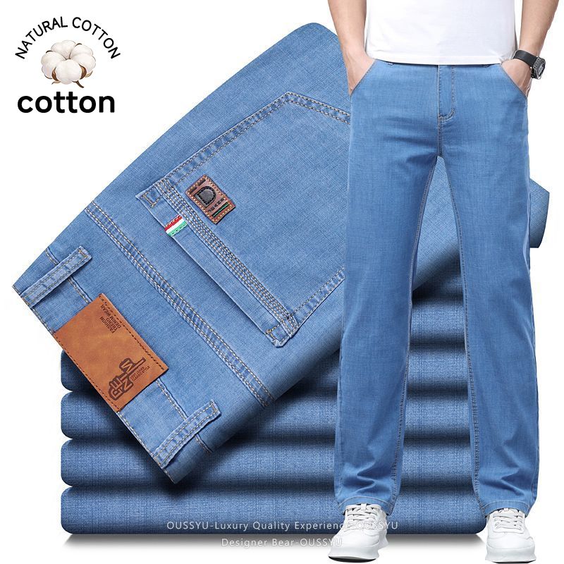 Levis Jeans 501 - Calças Jeans Masculinas Finas de Verão