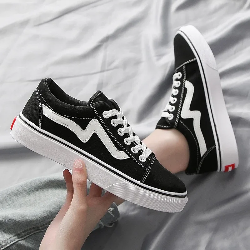 Vans Shoes Old Skool - Tênis de skate respirável para mulheres,