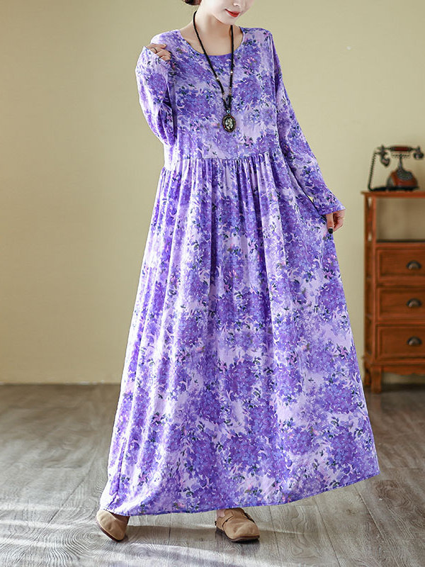 Vestido Longo de Algodão e Lin - Linen Dress Wrap avaliação e preço