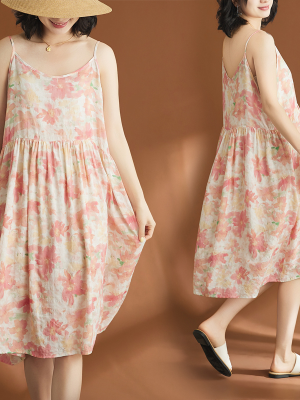 Vestido Casual Feminino de Alg - Linen Dress Wrap avaliação e preço