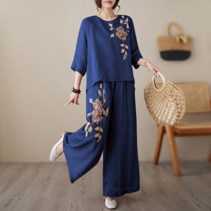Conjunto de Duas Peças em Linh - Linen Pant Wide avaliação e preço