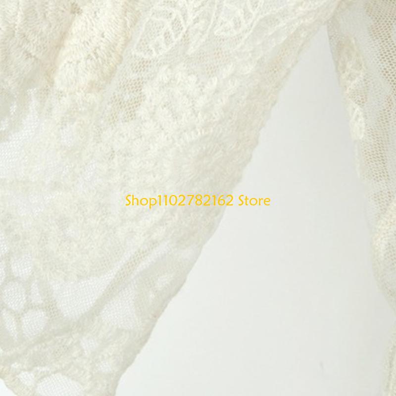 547B Mulheres Lace Open Front  - Kimono Sheer Floral avaliação e preço