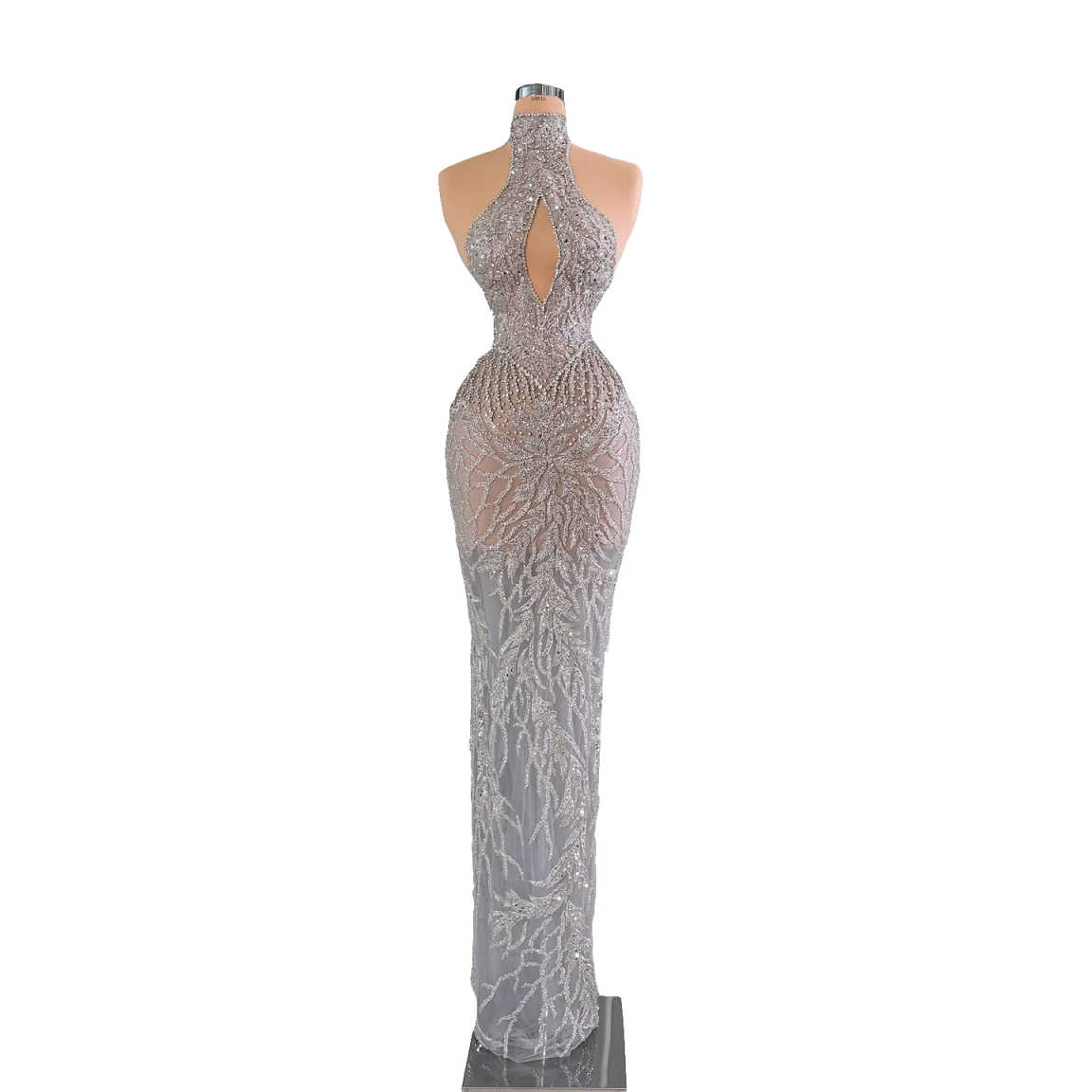 Vestidos de Noite Elegantes co - Maxi Dress Halter avaliação e preço